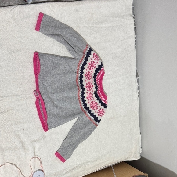 Gymboree Gray and Pink Kids Cardigan Sweater - Picture 7 of 7